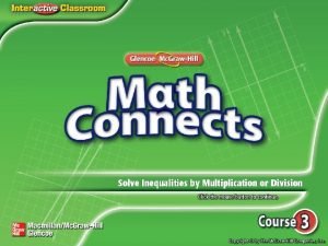 Division property of inequality example