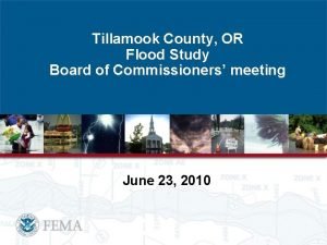 Tillamook County OR Flood Study Board of Commissioners