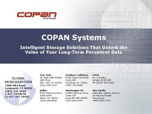Copan systems
