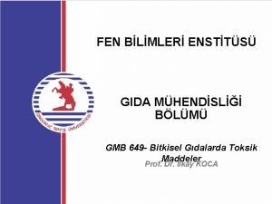 FEN BLMLER ENSTTS GIDA MHENDSL BLM GMB 649