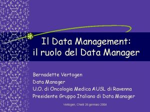 Gruppo italiano data manager