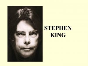 Stephen king biography