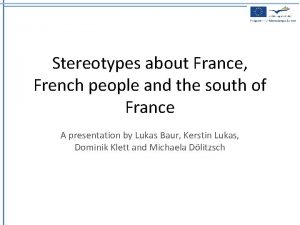 French people stereotypes