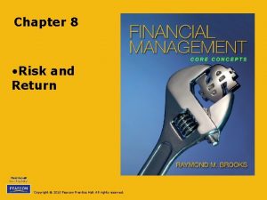 Chapter 8 risk and rates of return problem solutions