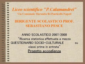 Liceo scientifico calamandrei