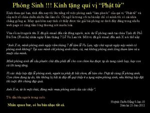Phng Sinh Knh tng qu v Pht t