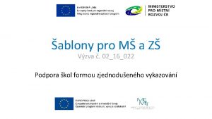 ablony pro M a Z Vzva 0216022 Podpora