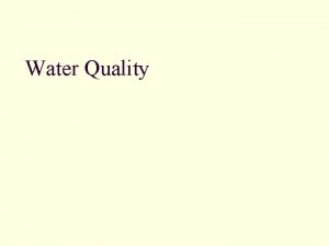 Water Quality Where does drinking water come from