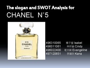 Chanel analysis