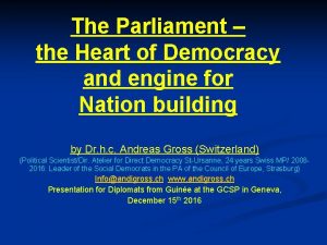 What is the engine of democracy