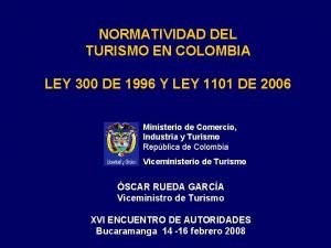 Ley 300 de 1996