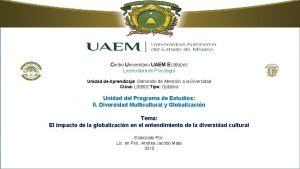 Centro Universitario UAEM Ecatepec Licenciatura en Psicologa Unidad