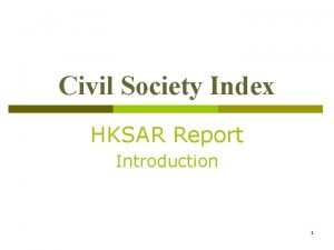 What is civil society organization