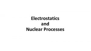 Electrostatics physics classroom