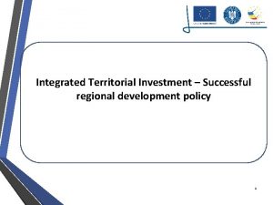 Integrated territorial investment