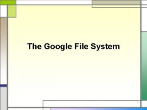 The google file system