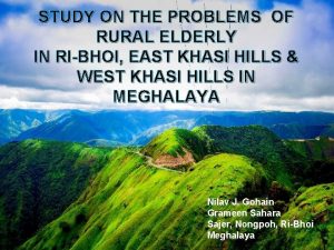 Meghalaya introduction