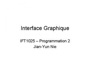 Java interface graphique