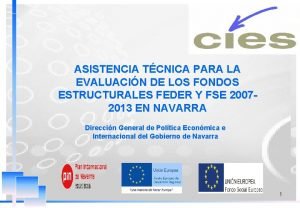 ASISTENCIA TCNICA PARA LA EVALUACIN DE LOS FONDOS