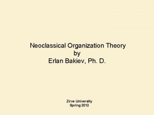 Difference between classical theory and neoclassical theory
