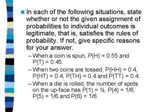 Read each of the following situations Read each of the following situations