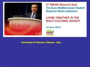 University of Palermo Palermo Italy REDUCING THE ENVIRONMENTAL