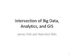 Big data and gis