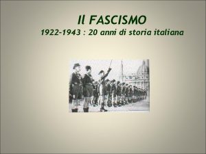 El fascismo italiano