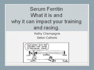 Serum Ferritin What it is and why it