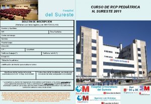 CURSO DE RCP PEDITRICA H SURESTE 2011 BOLETIN