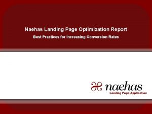 Landing Pages Integrating Online and Offline Naehas Landing
