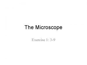 Microscope exercise