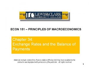 Chapter 34 ECON 151 PRINCIPLES OF MACROECONOMICS Chapter