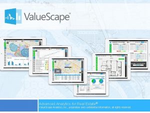 Advanced Analytics for Real Estate Value Scape Analytics