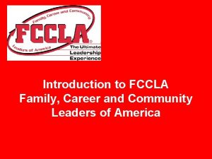 Fccla introduction video