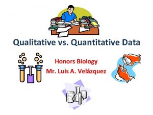 What is quantitative data biology