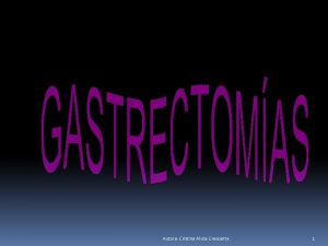 Gastroyeyunoanastomosis técnica quirúrgica