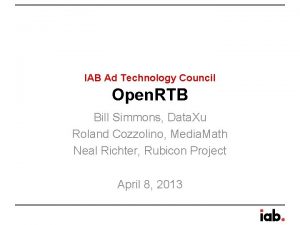 IAB Ad Technology Council Open RTB Bill Simmons