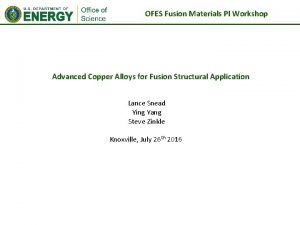 Advanced copper alloys Advanced copper alloys