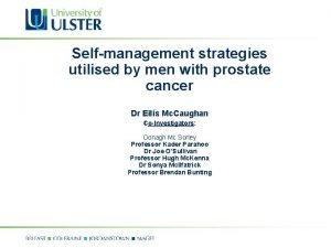 Selfmanagement strategies utilised by men with prostate cancer