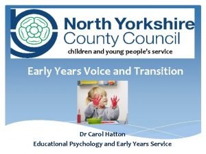 children and young peoples service Early Years Voice