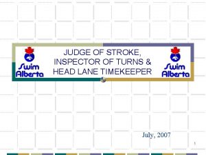 Judge of stroke