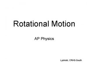 Translational and rotational motion