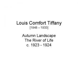 Tiffany autumn landscape