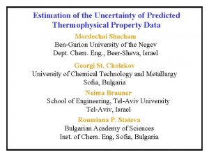 Estimation of the Uncertainty of Predicted Thermophysical Property