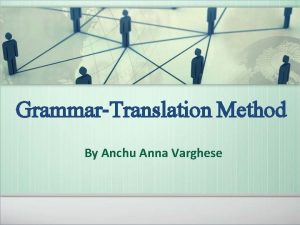 Grammar translation method