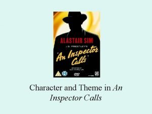 An inspector calls characters An inspector calls characters