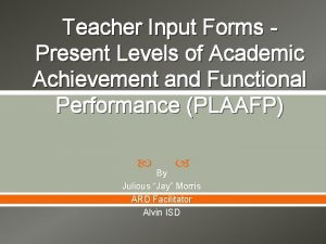 Plaafp strengths and weaknesses examples