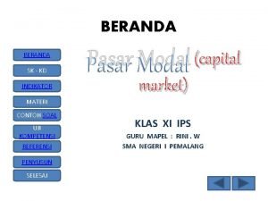 BERANDA SK KD INDIKATOR MATERI CONTOH SOAL UJI