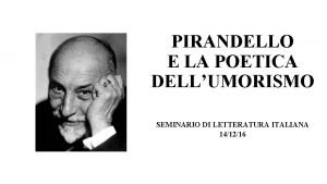 La poetica dell'umorismo